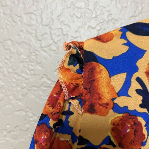 Never Fully Dressed Womens Maxi Dress Orange Floral Size 12 - Picture 7 of 11